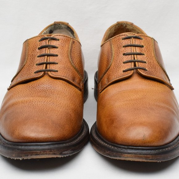 Vintage Alfred Sargent Brown Grain Textured Leather England Made Oxford Shoes main image 7